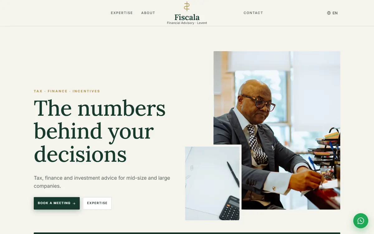 Fiscala · Financial Advisory screenshot