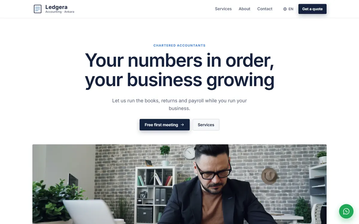Ledgera · Accounting Firm screenshot