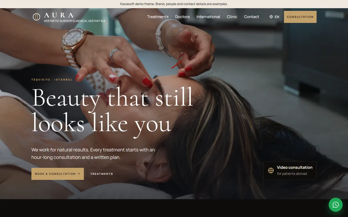 Aura · Aesthetic Clinic screenshot