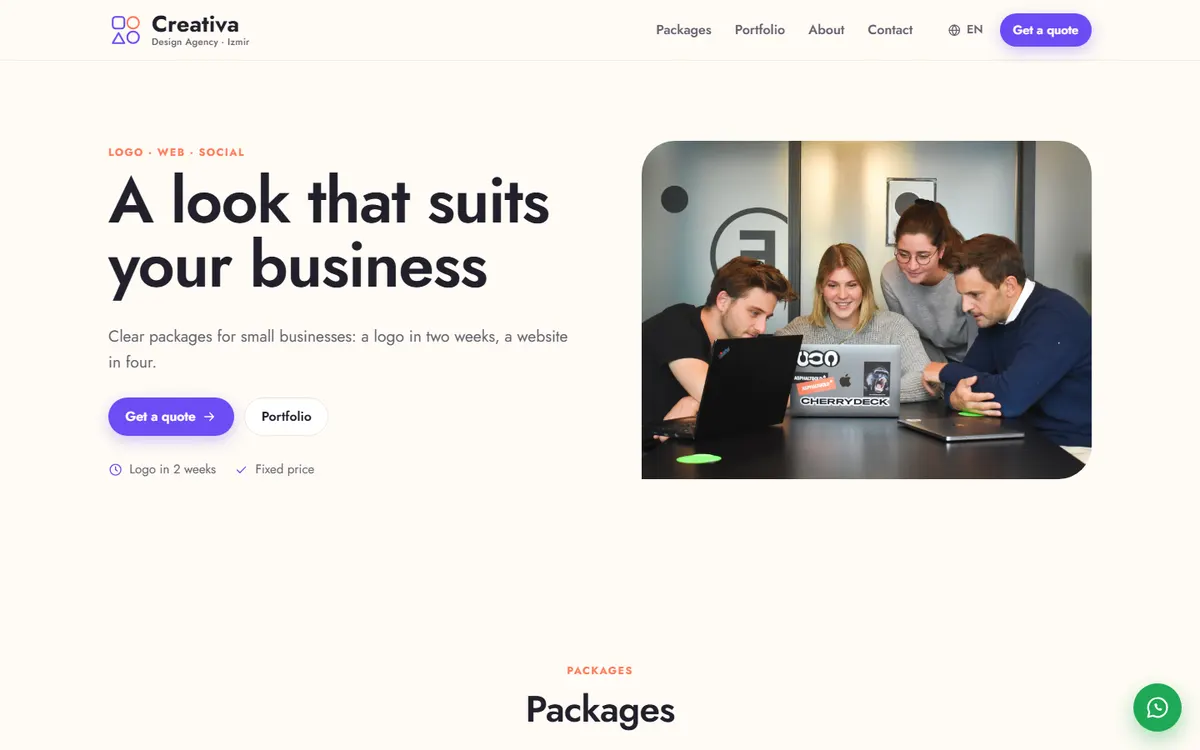 Creativa · Design Agency screenshot