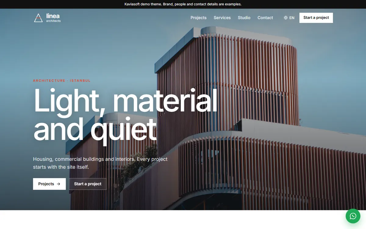Linea · Architecture Studio screenshot