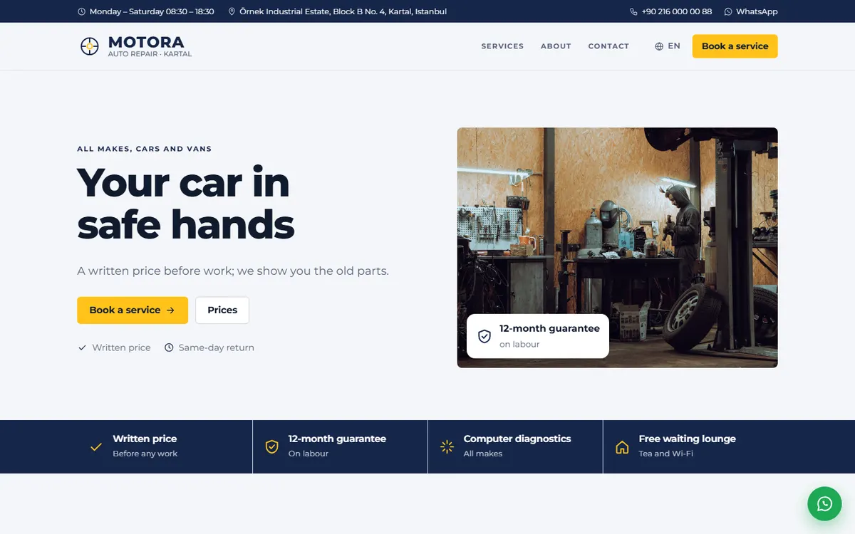 Motora · Auto Repair screenshot