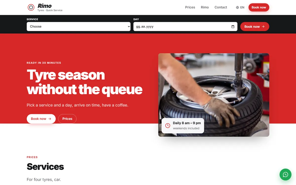 Rimo · Tyres & Quick Service screenshot