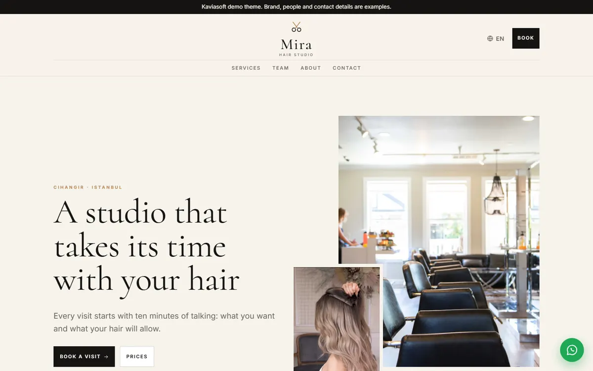 Mira · Hair Salon screenshot