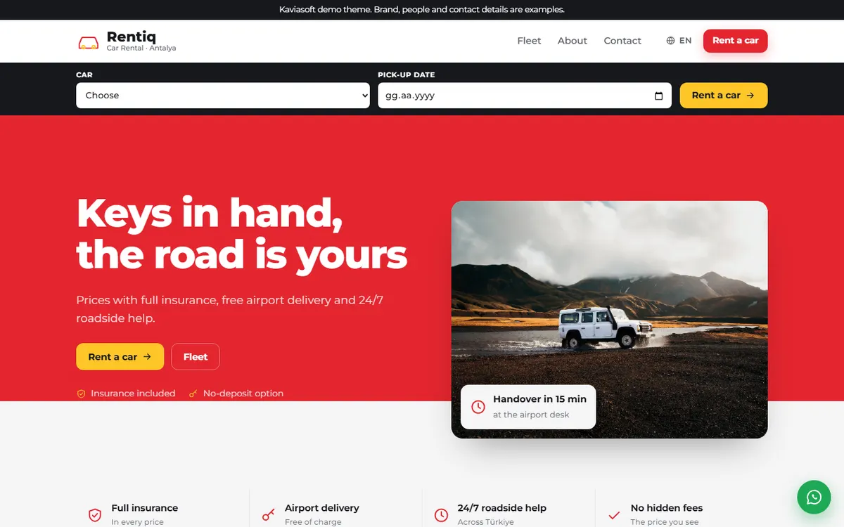 Rentiq · Car Rental screenshot