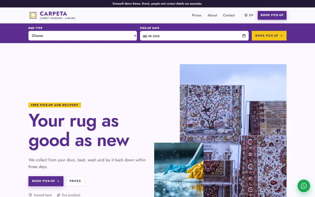 Carpeta · Carpet Washing screenshot