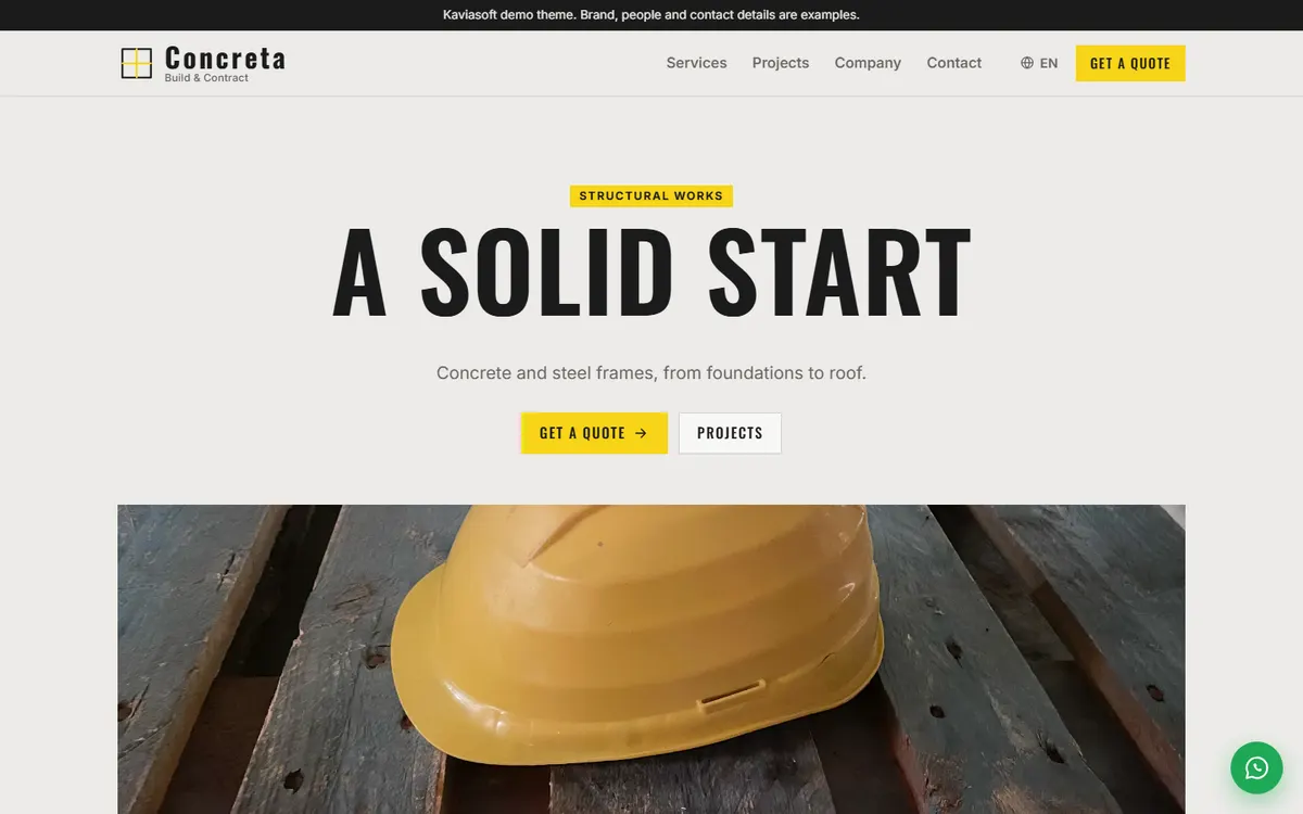 Concreta · Structural Works screenshot