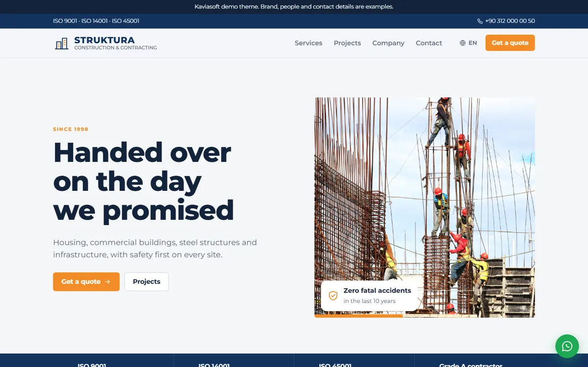 Struktura · Construction Company screenshot