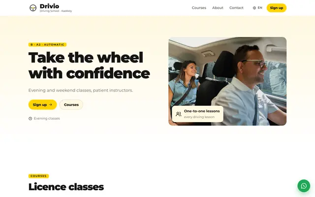Drivio · Driving School screenshot