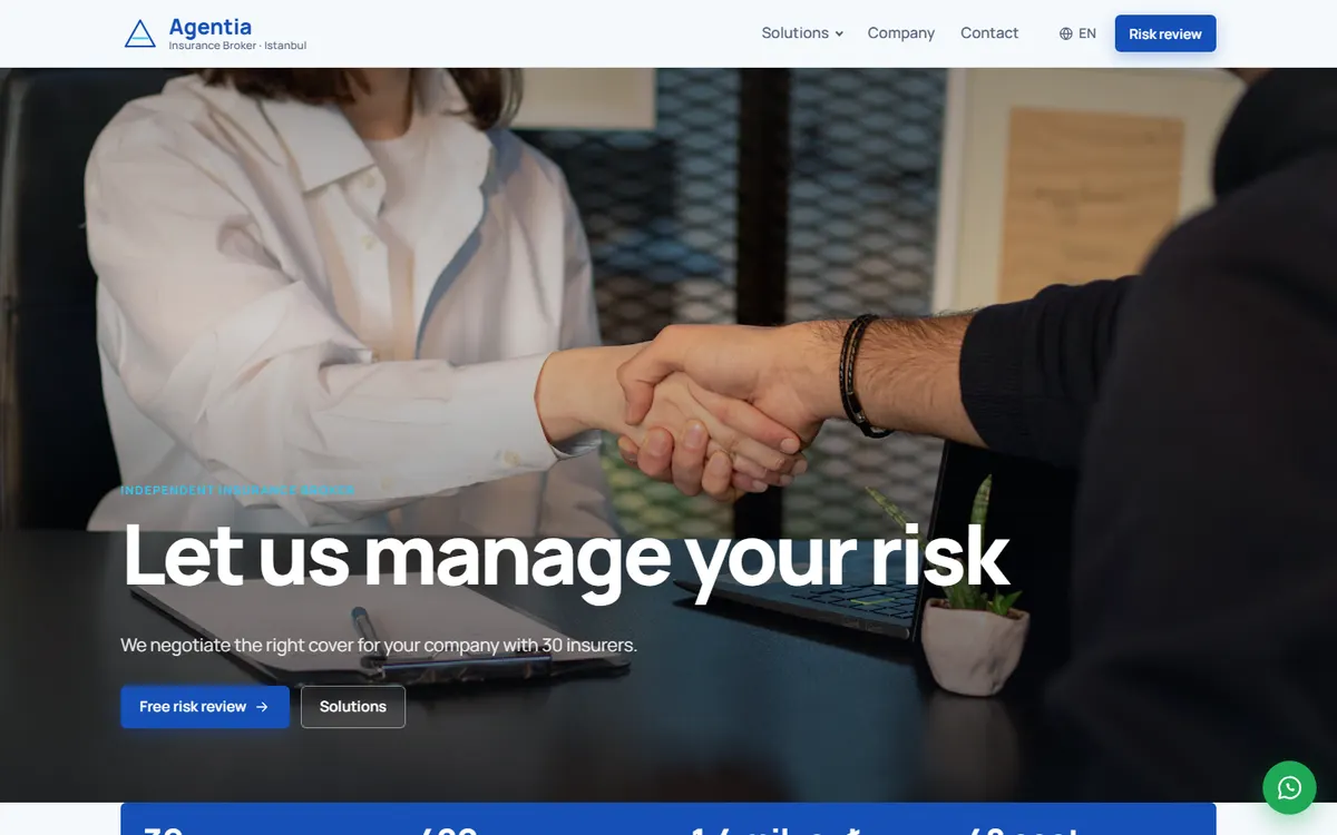 Agentia · Insurance Broker screenshot