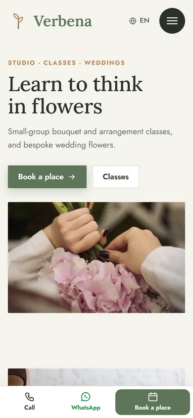 Verbena · Floral Studio on a phone