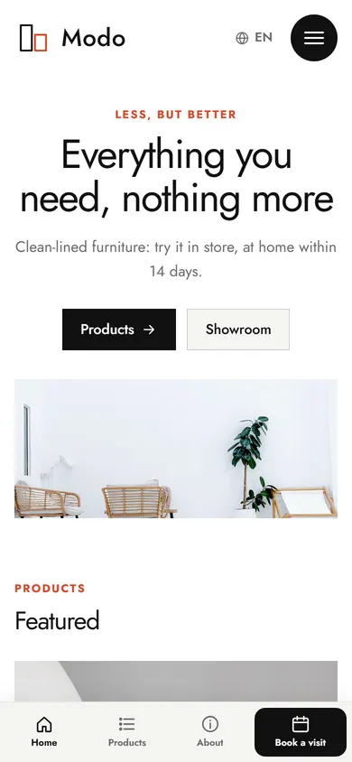 Modo · Design Furniture on a phone
