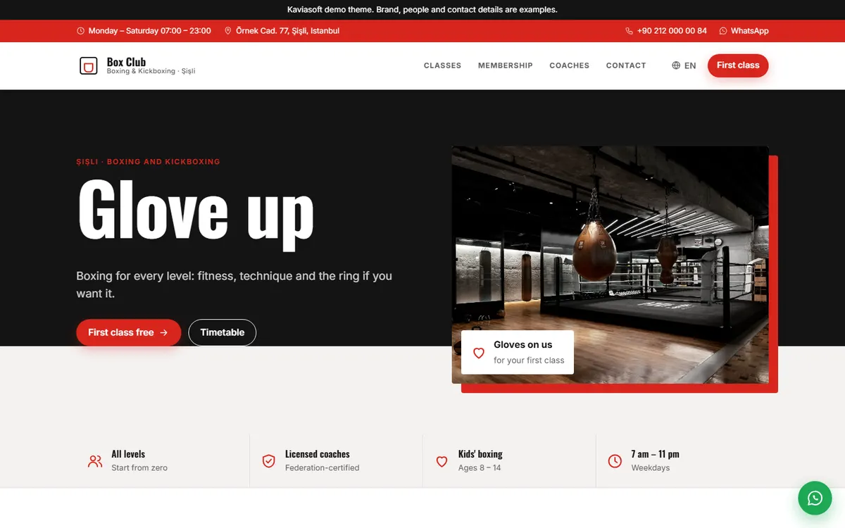 Box Club · Boxing Club screenshot