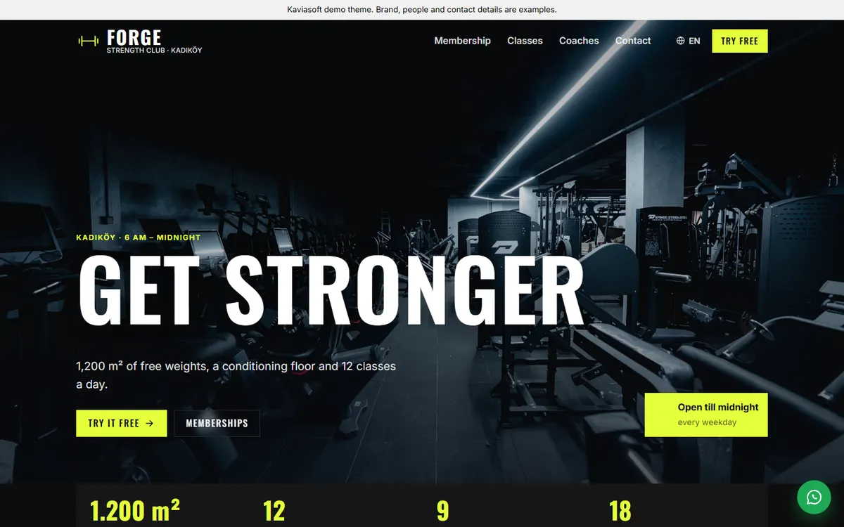 Forge · Gym screenshot