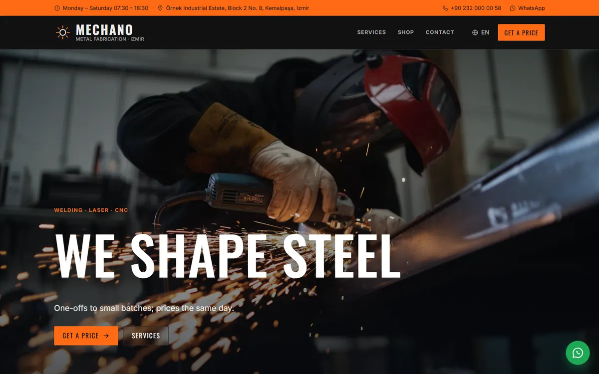 Mechano · Metal Fabrication screenshot