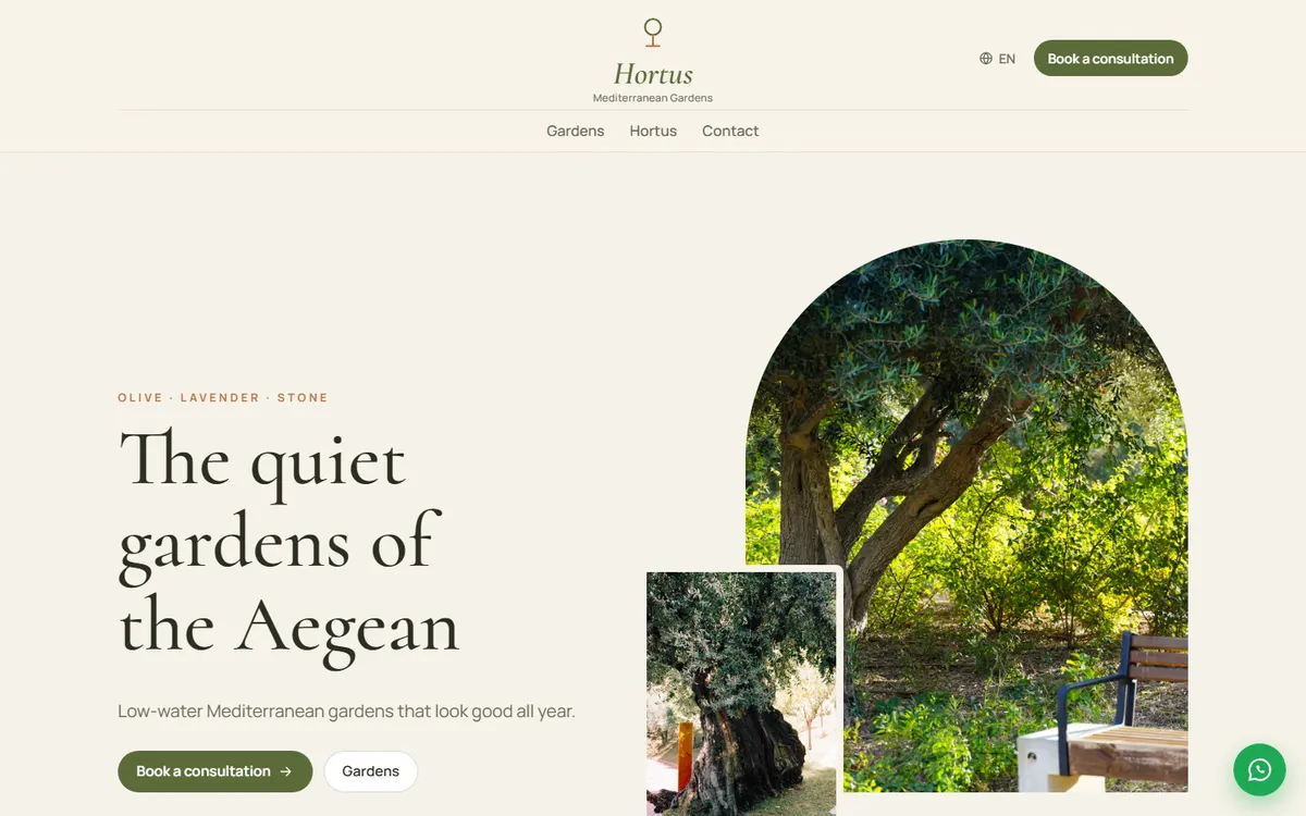 Hortus · Mediterranean Gardens screenshot