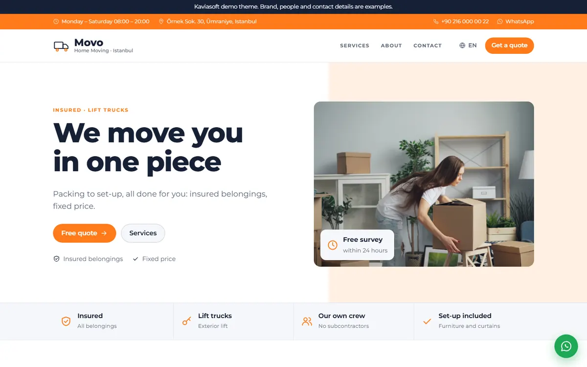 Movo · Home Moving screenshot