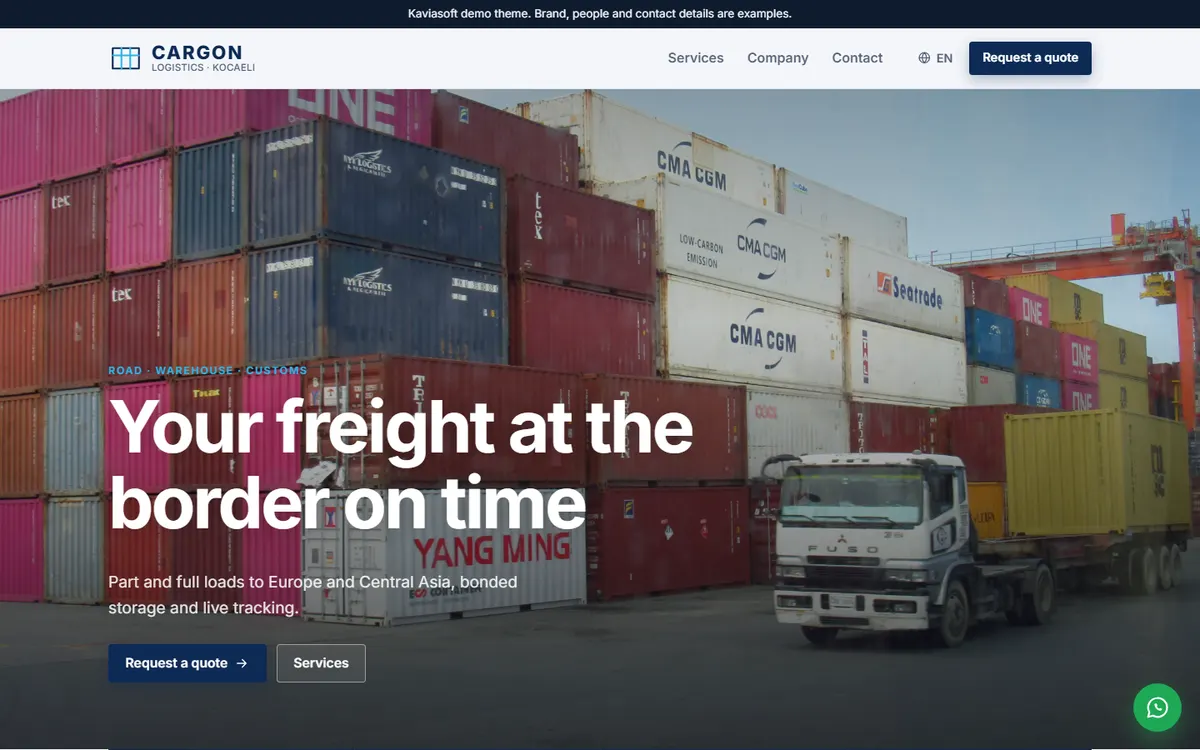 Cargon · Freight & Logistics screenshot