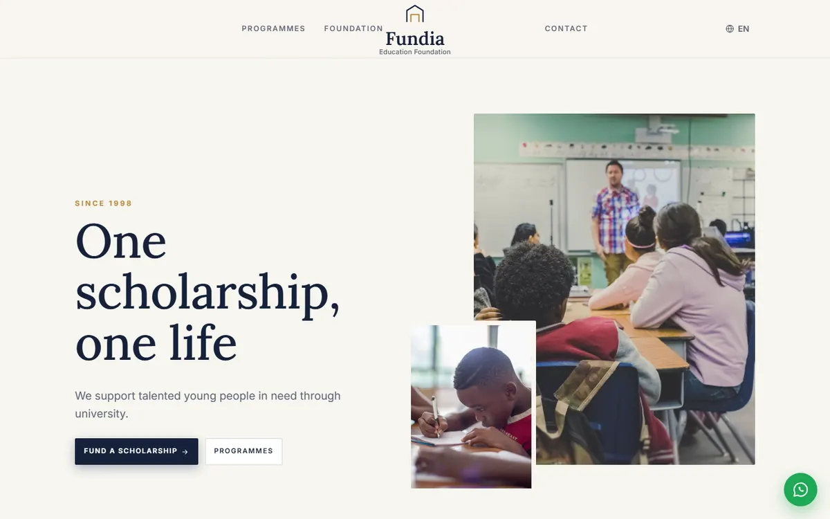 Fundia · Education Foundation screenshot