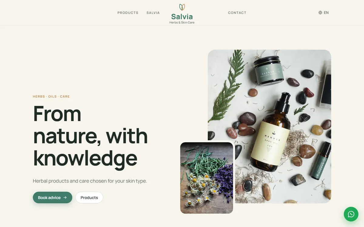 Salvia · Herbs & Skin Care screenshot
