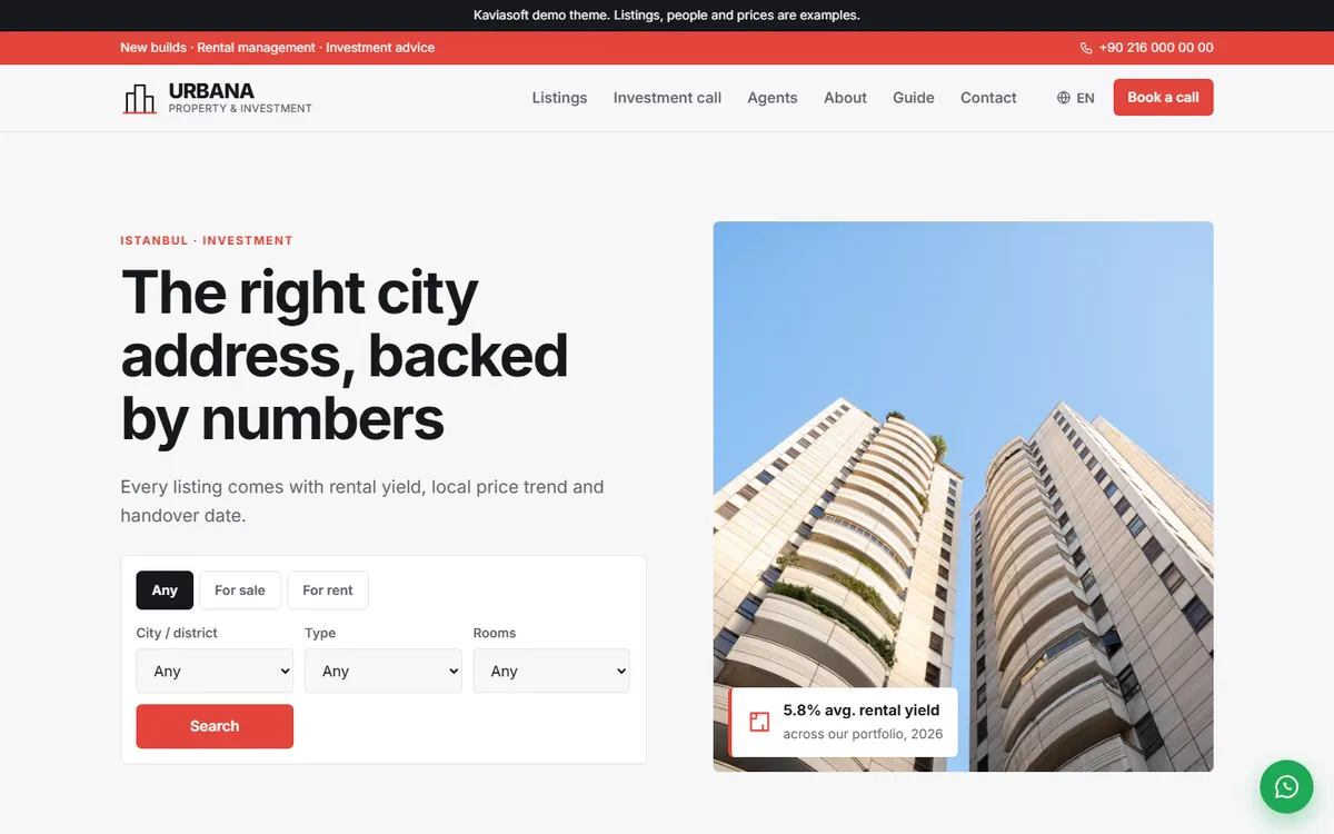 Urbana · City Property & Investment screenshot