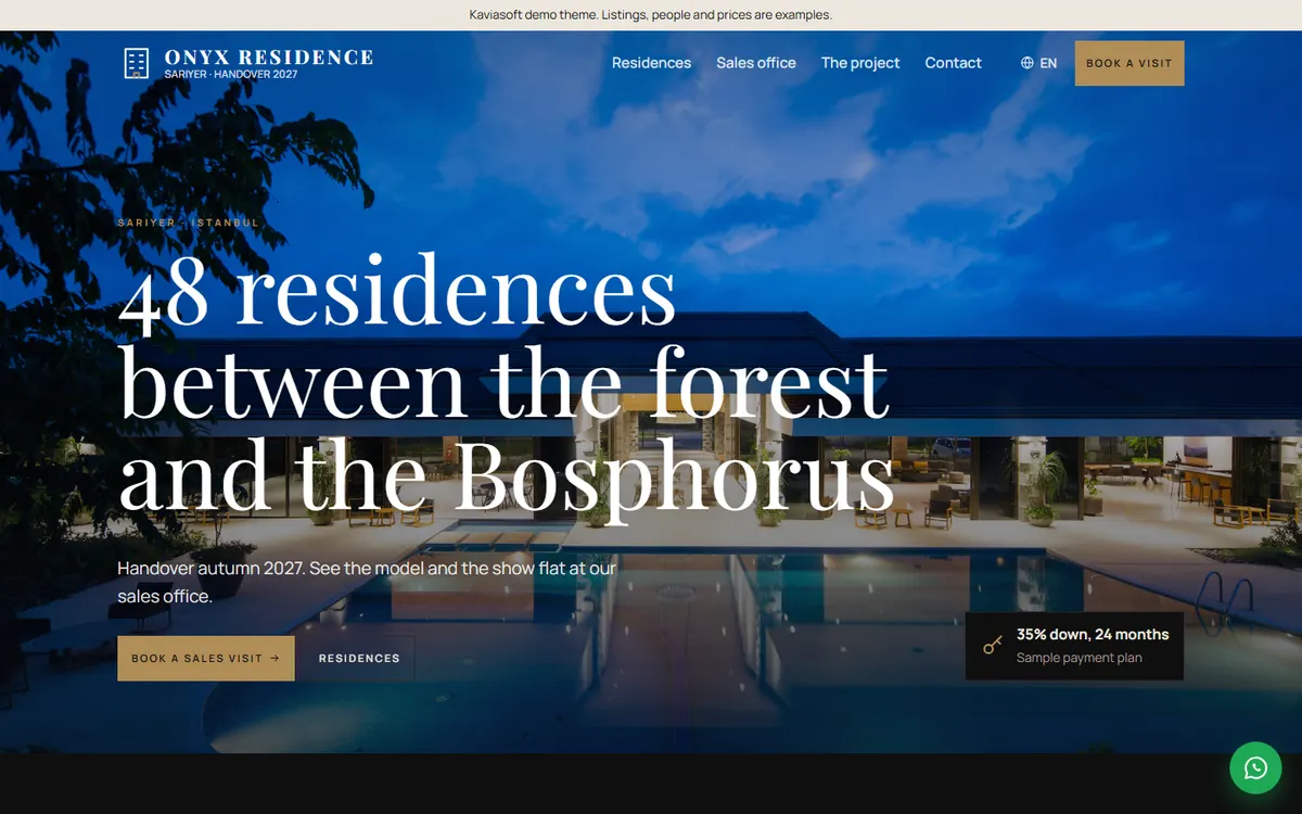 Onyx Residence · Residential Development screenshot