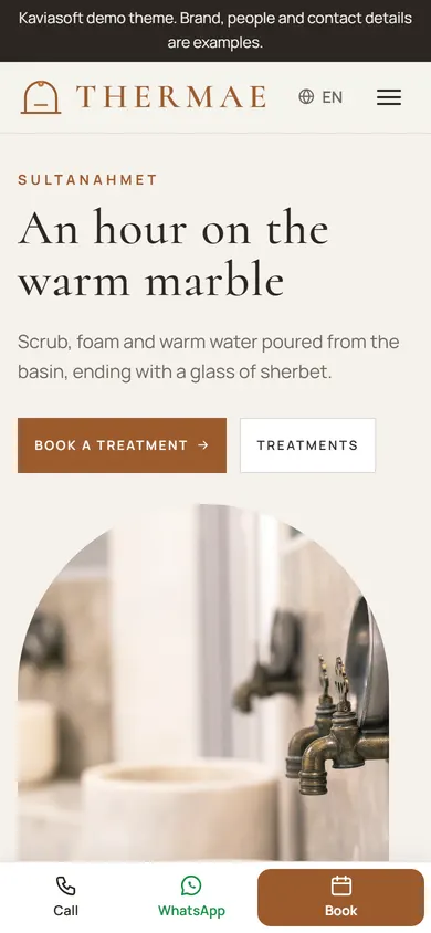 Thermae · Hammam on a phone