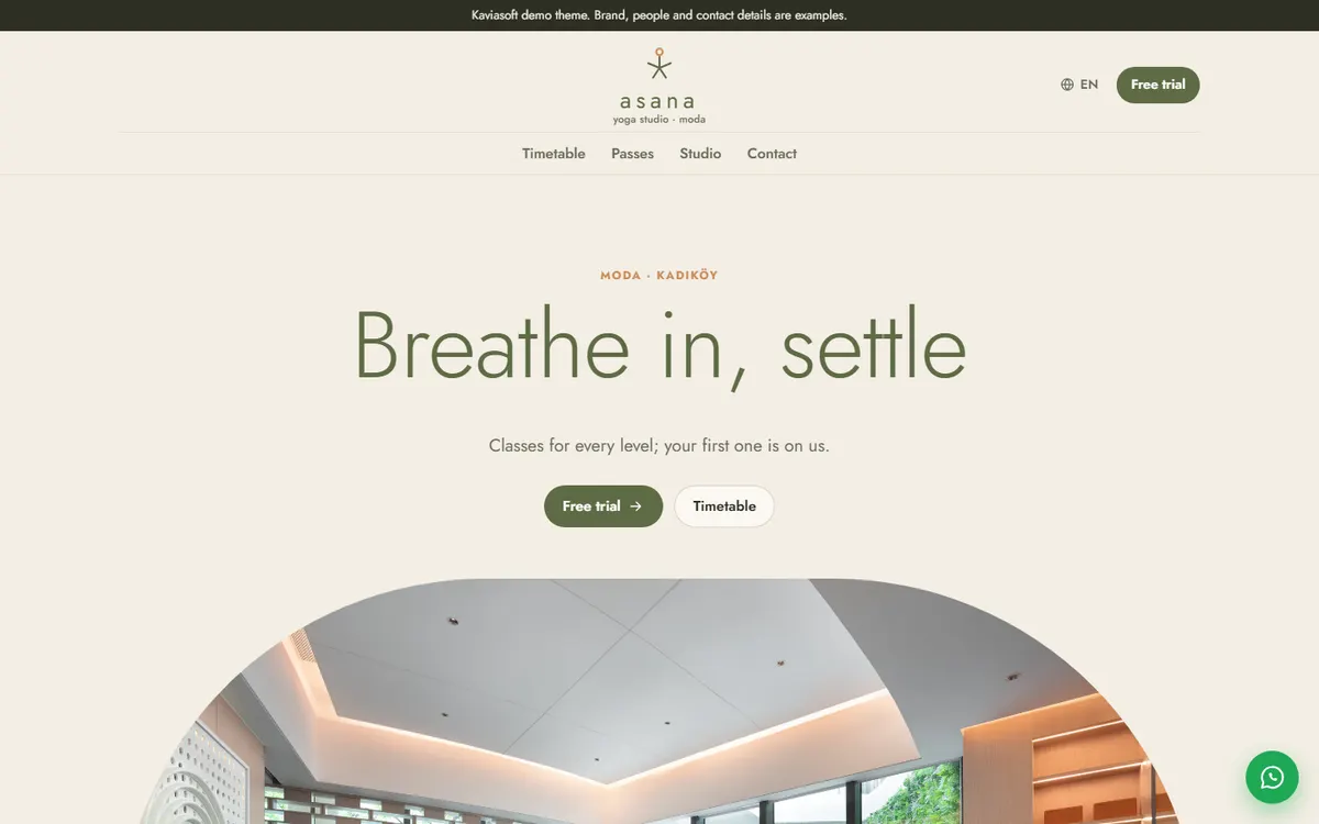 Asana · Yoga Studio screenshot