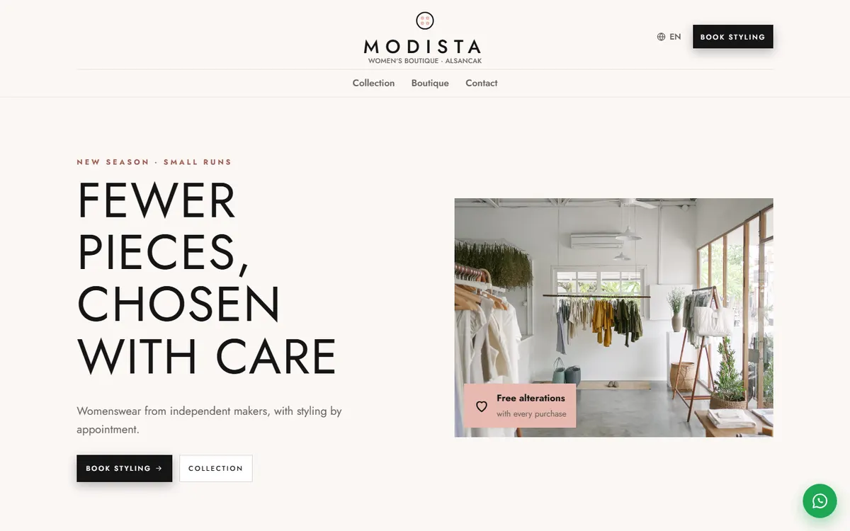 Modista · Women's Boutique screenshot