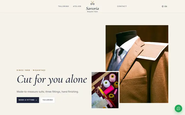 Sartoria · Bespoke Tailor screenshot