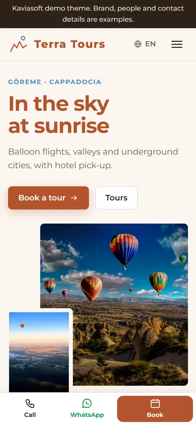 Terra Tours · Cappadocia on a phone