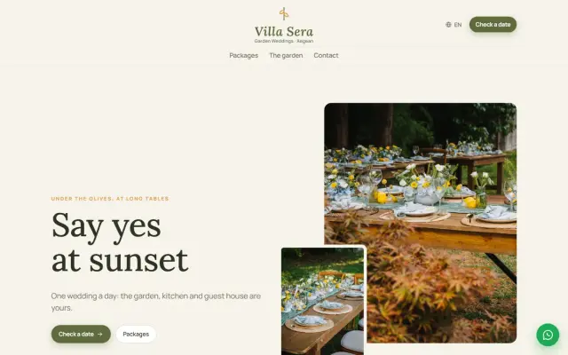 Villa Sera · Garden Weddings screenshot