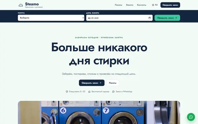Steamo · Прачечная с доставкой скриншот