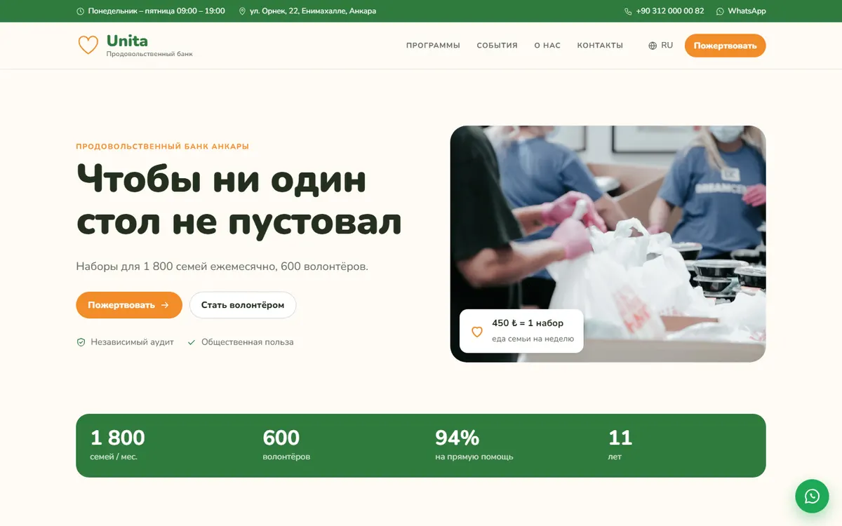 Unita · Благотворительность скриншот