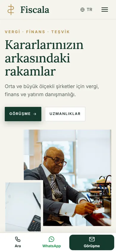 Fiscala · Mali Danışmanlık telefonda