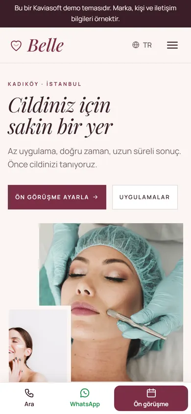 Belle · Butik Estetik telefonda