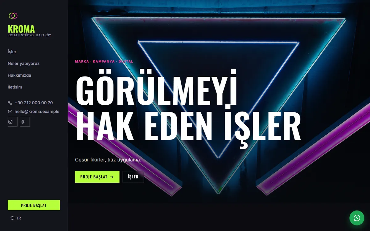 Kroma · Kreatif Stüdyo ekran görüntüsü
