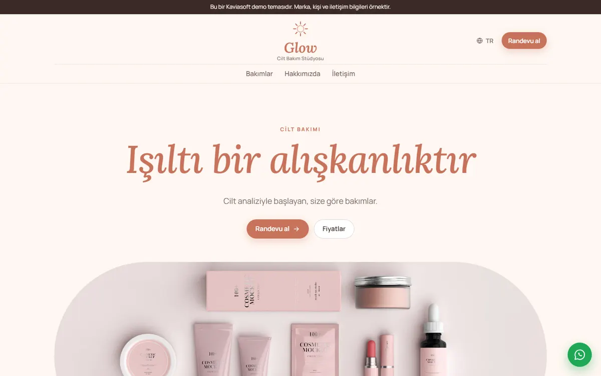 Glow · Cilt Bakım Stüdyosu ekran görüntüsü