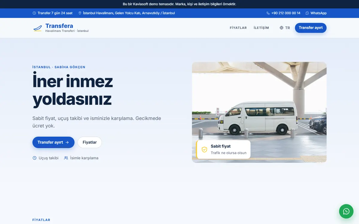 Transfera · Havalimanı Transferi ekran görüntüsü