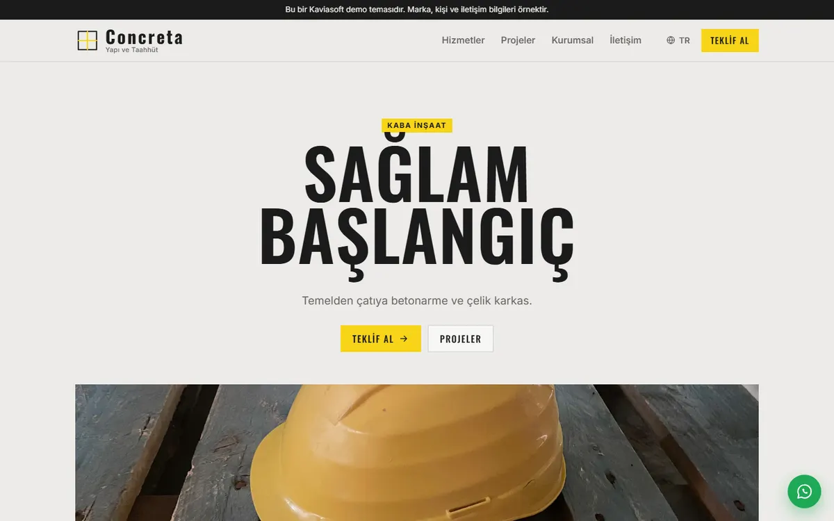 Concreta · Kaba İnşaat ekran görüntüsü
