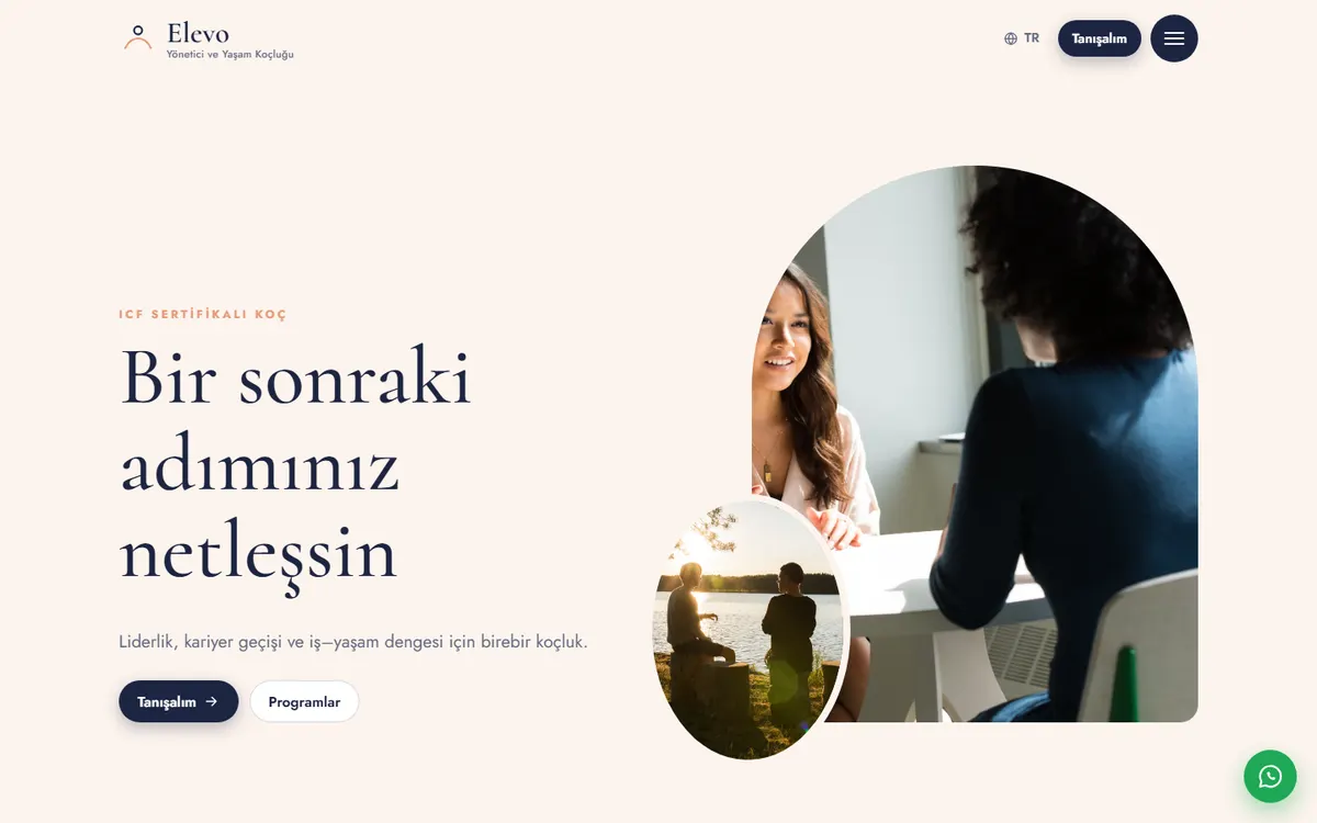 Elevo · Koçluk ekran görüntüsü