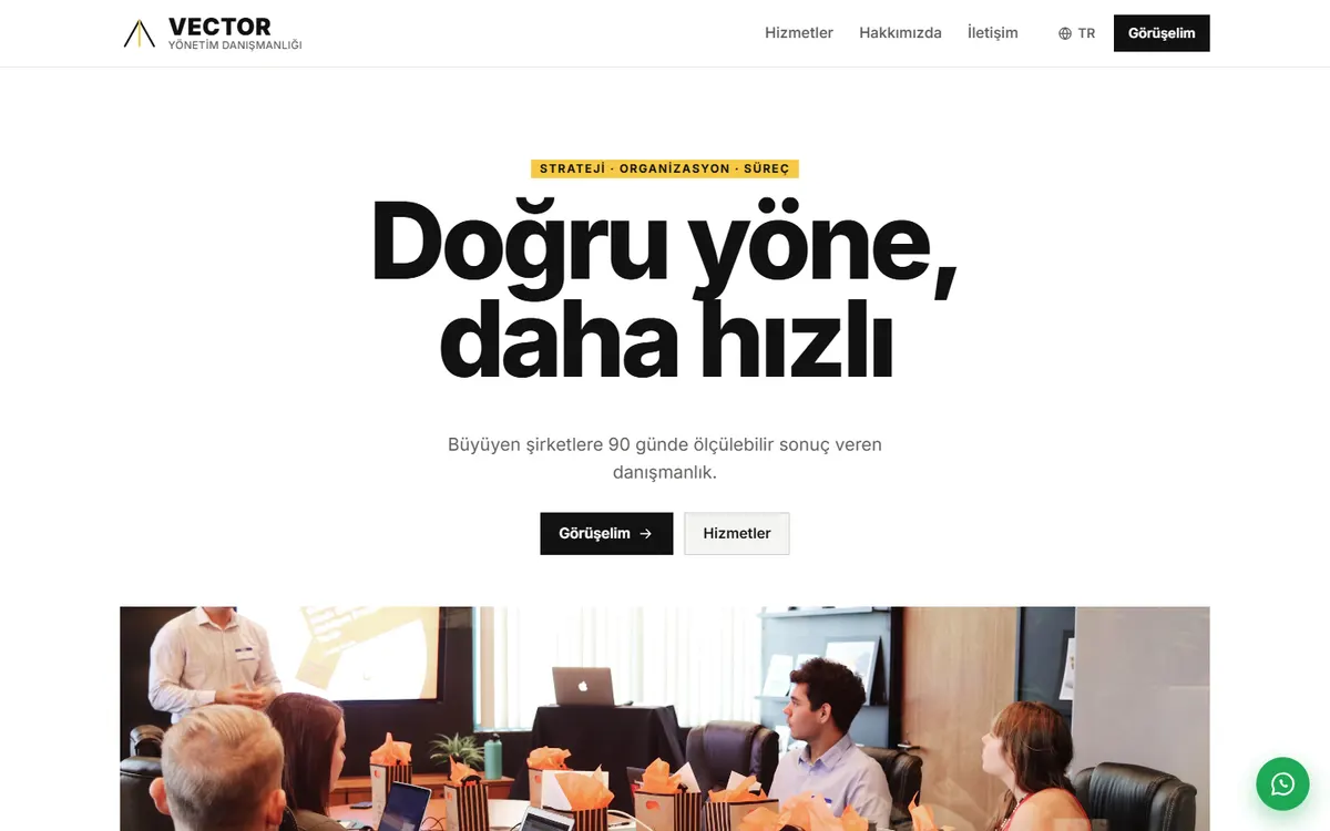 Vector · Yönetim Danışmanlığı ekran görüntüsü