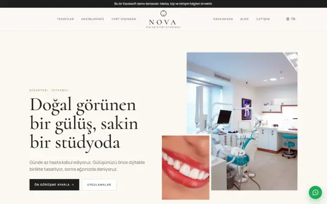 Nova · Diş Estetiği Butik ekran görüntüsü