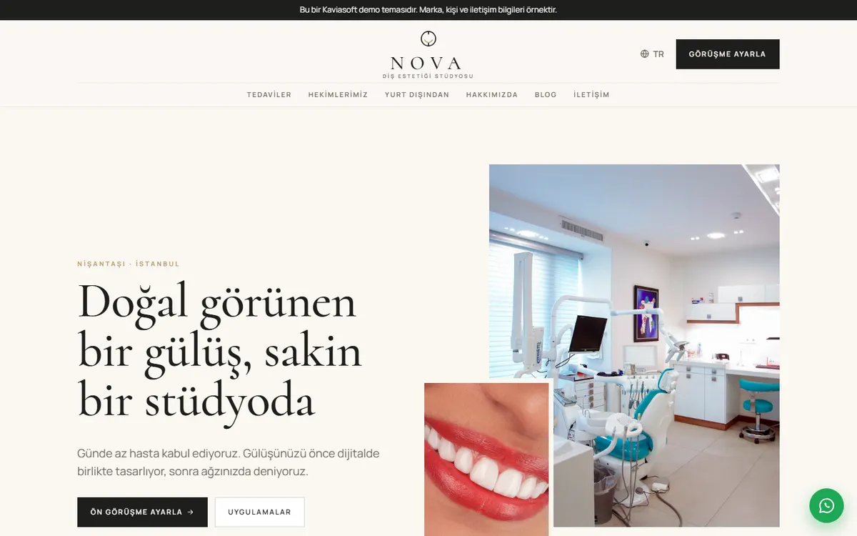 Nova · Diş Estetiği Butik ekran görüntüsü