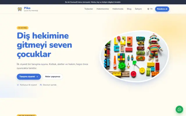 Piko · Çocuk Diş Kliniği ekran görüntüsü