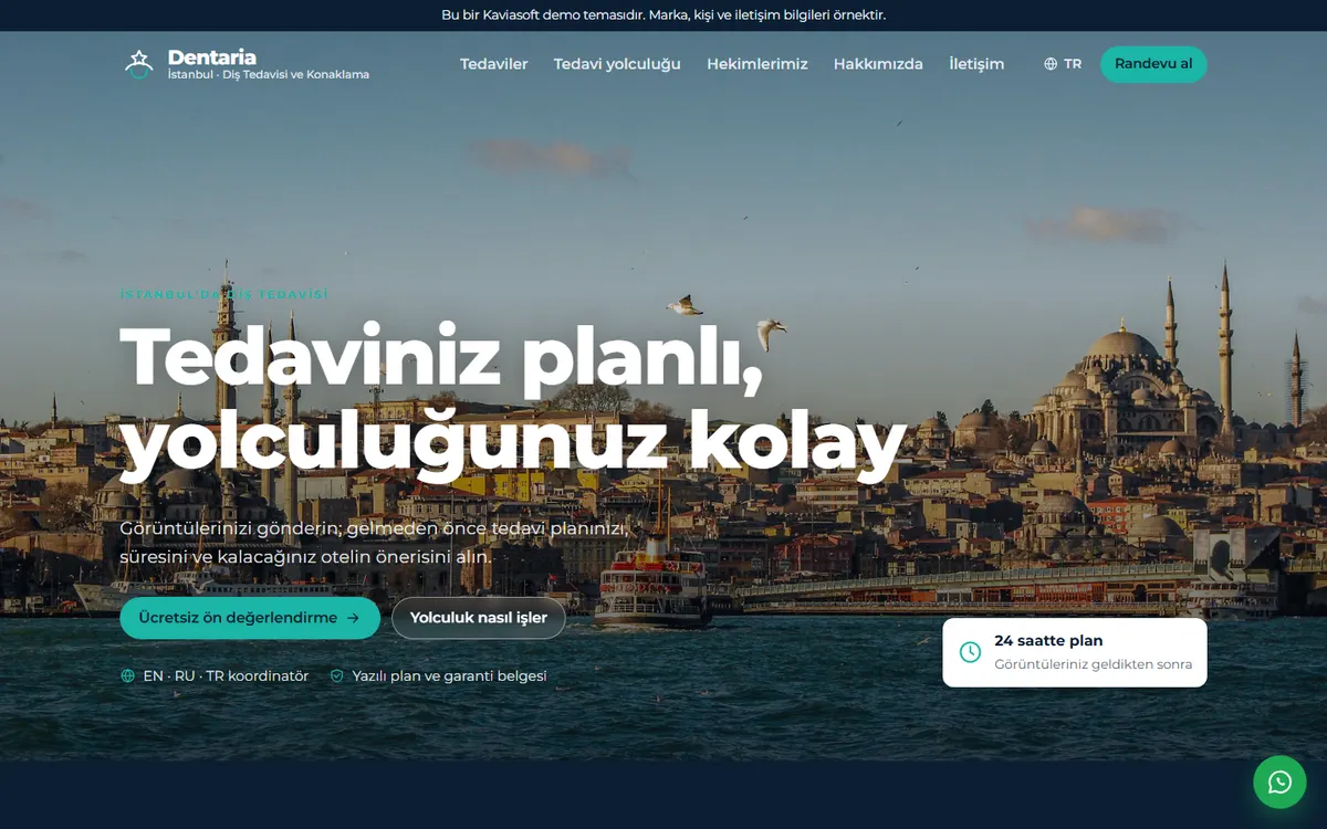 Dentaria · Diş Turizmi ekran görüntüsü