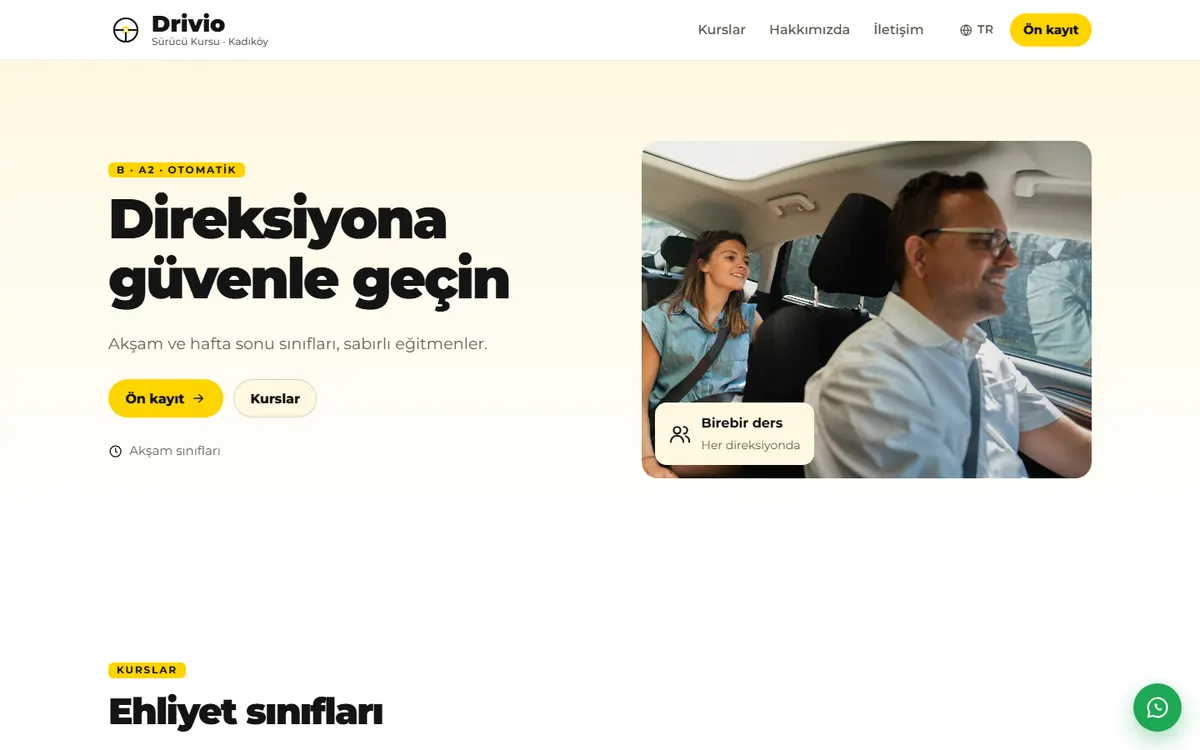 Drivio · Sürücü Kursu ekran görüntüsü