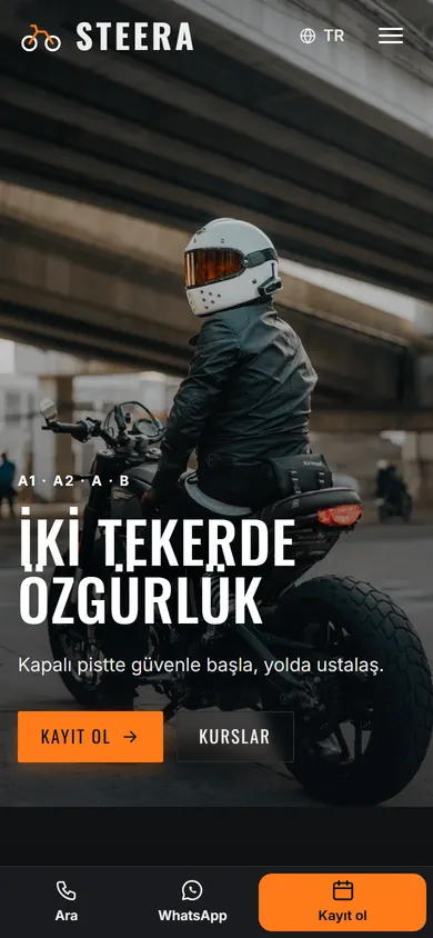 Steera · Moto ve Otomobil Kursu telefonda
