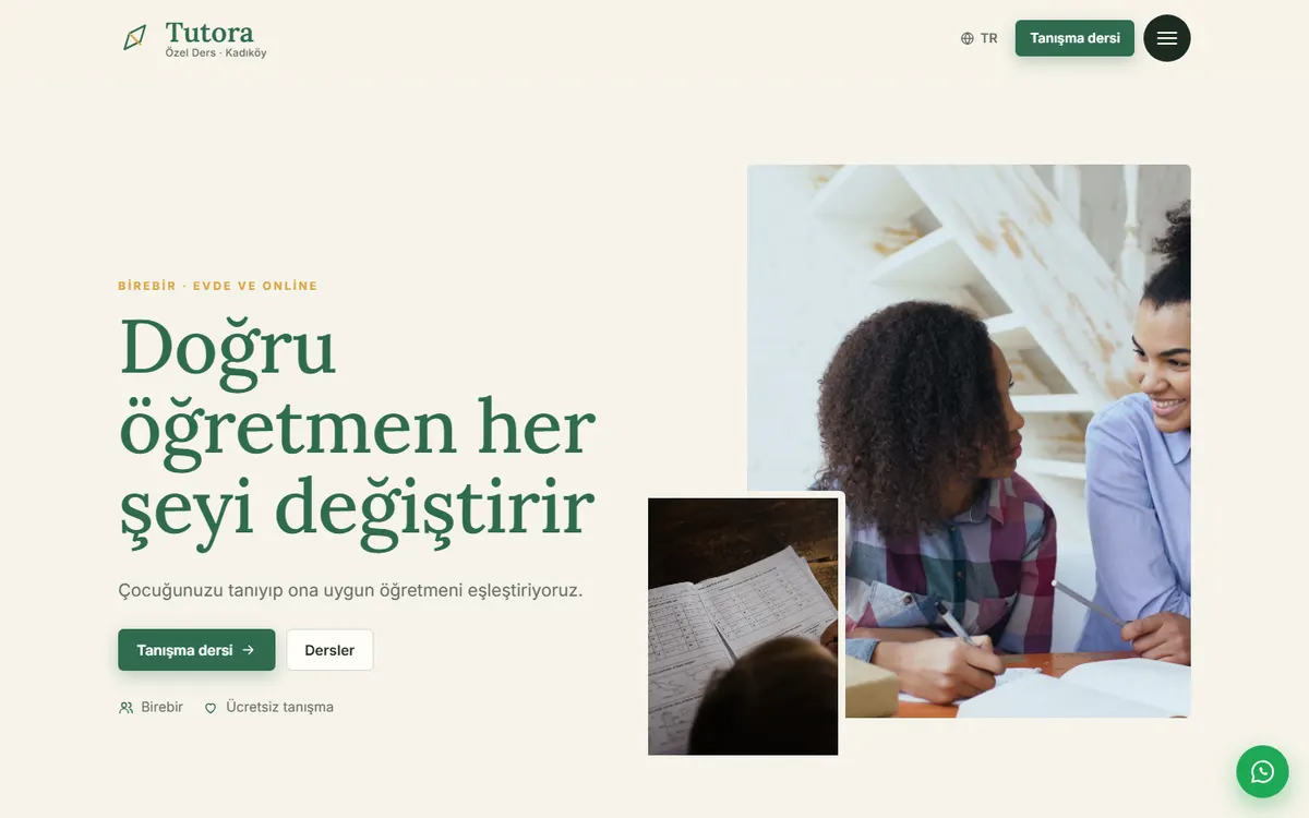 Tutora · Özel Ders ekran görüntüsü