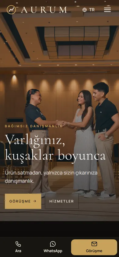 Aurum · Yatırım Danışmanlığı telefonda